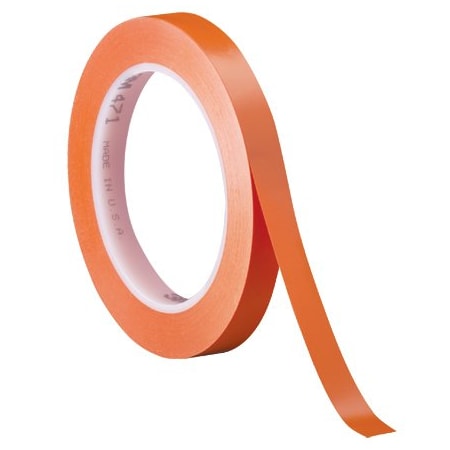 3M 1/4'' x 36 yds. Orange 3M 471 Vinyl Tape, 144PK BUY00023353